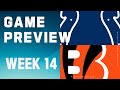 Indianapolis Colts vs. Cincinnati Bengals | 2023 Week 14 Game Preview