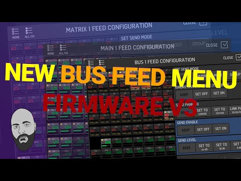 Bus Feed Menu for Mix Bus, Matrix and Main - Quick WING Tips