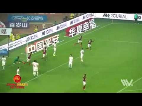 Gol Stephane M'Bia - Hebei China Fortune x Tianjin Quanjian - 13a rodada da Super Liga da China 2017