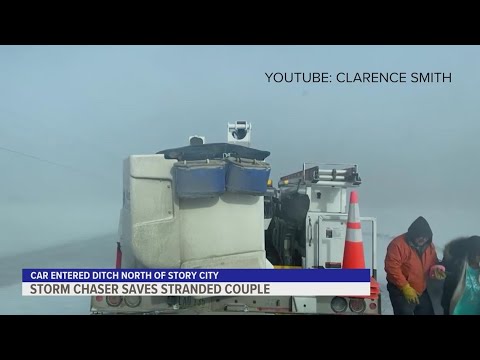Iowa storm chaser saves stranded couple during winter storm