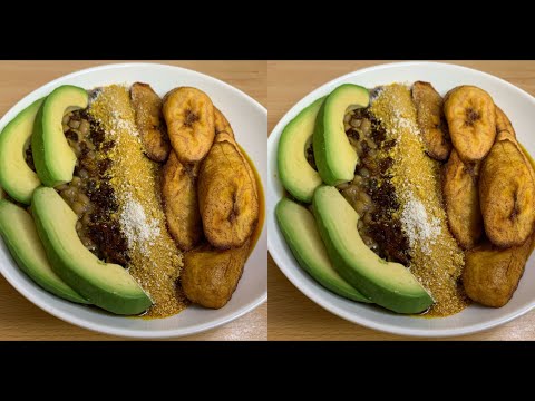 Authentic Ghanaian 🇬🇭 Beans and Plantain |Yor ke Gari Recipe |Ghana 🇬🇭Street Food Recipe 😋😋😋