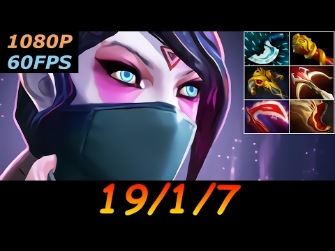 Dota 2 Templar Assassin Pro 19/1/7 (Kills/Deaths/Assists) Top MMR 824 GPM Ranked Full Gameplay