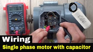 How to wire single phase motor with start/run/permanent capacitors.
