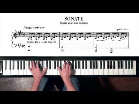 Featured image from Piano Tutorial: Beethoven “Moonlight Sonata”, 1st movement