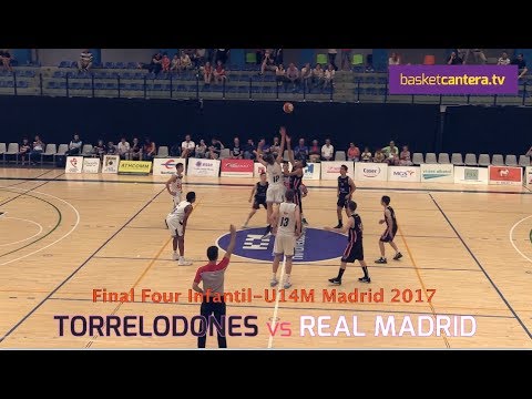 U14M - Final TORRELODONES vs REAL MADRID.- F4-Infantil Madrid 2017 (BasketCantera.TV)