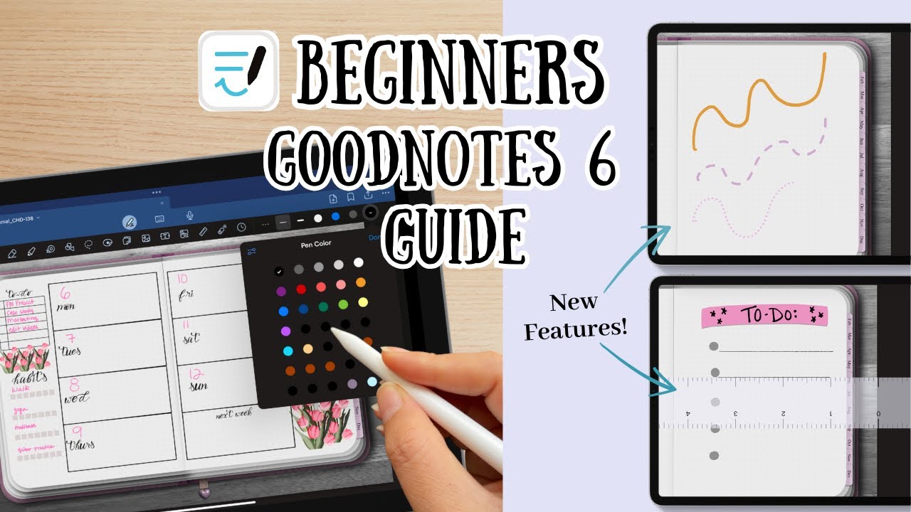 Beginners guide to Goodnotes 6 + exploring the new features ✨