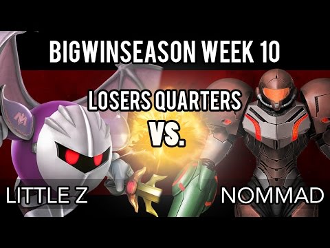BigWinSeason Week 10 - Losers Quarters - Little Z (Meta Knight) VS BW | Nommad (Samus)