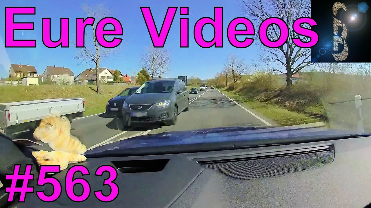 Eure Videos #563 - Dashcam - Kühe auf der Straße - Bus biegt ab und Heck schwenkt aus - Raser
