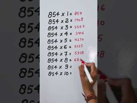 Find mistake in last digit of Table 854..🤔 #maths #reasoning