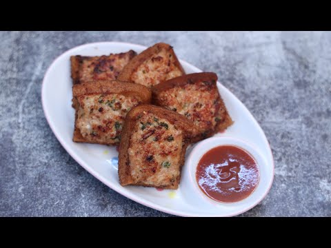 পাউরুটি দিয়ে বিকেলের নাস্তার জন্য দারুন একটা রেসিপি । Chicken Bread Toast । Tea Time Snacks