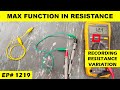 1219 Recording Intermittent Resistance Using MIN MAX Function
