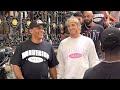 LOGAN PAUL ARRIVES FOR FLOYD MAYWEATHER PRESS CONFERENCE