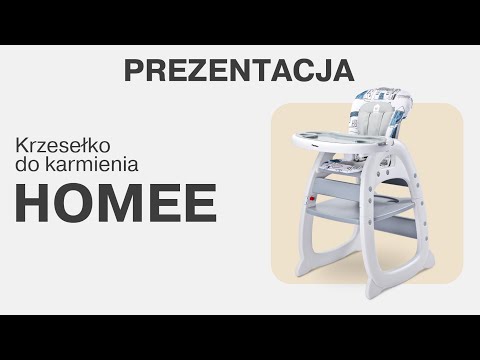 Стільчик трансформер для годування Caretero Homee Grey, сірий