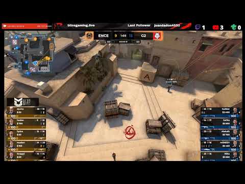 CSGO Major - G2 vs ENCE - Mirage - Decider map