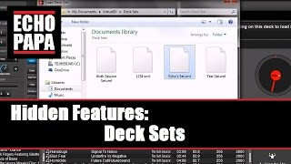 Virtual DJ 8: Hidden Features / Save Deck Set