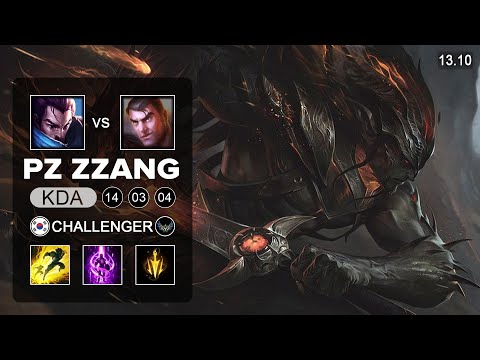 Pz ZZang Yasuo vs Jayce Mid - KR Challenger - Patch 13.10 Season 13