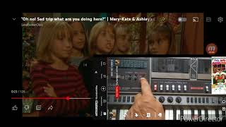 Mary Kate and Ashley Christmas party Casio ctk 500 boombox