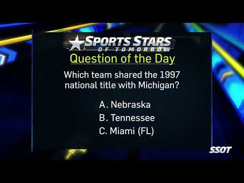 Question of the Day: The Michigan Wolverines in the 1997 National Championship