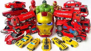 Transformers: The Last Knight | Bumblebee Optimus Prime vs Iron Man truck car Marvel Superheroes toy