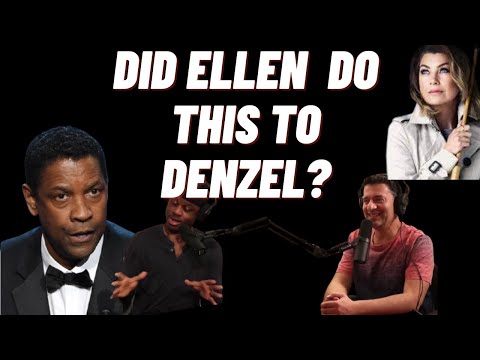 Denzel Washington Getting An Argument With Ellen Pompeo on The Set
