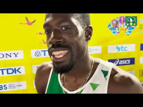 Chidi Okezie after representing Nigeria in Mixed 4x400 African Record and Men's 4x400m in the Finals