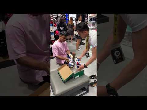 Test Driving New Shoes PRANK at JD Store, Malaysia