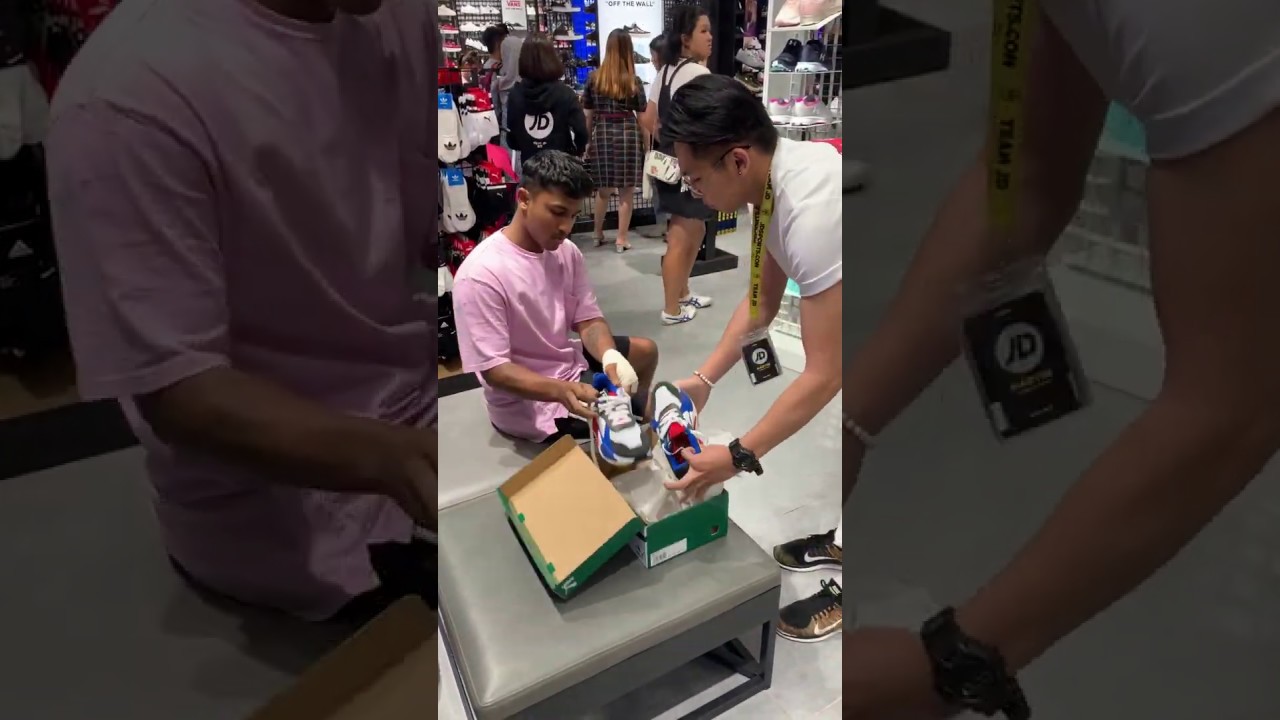 Тест-драйв кроссовок напугал продавца в спортивном магазине