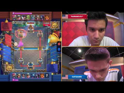 ‪FAIL Coltonw83 VS Trainer Luis   2017 Clash Royale Crown Championship Fall NA Top 10 W2‬‏   YouTube