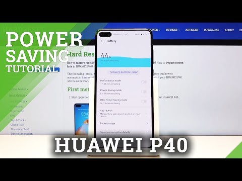 How to Turn On Battery Saver on HUAWEI P40