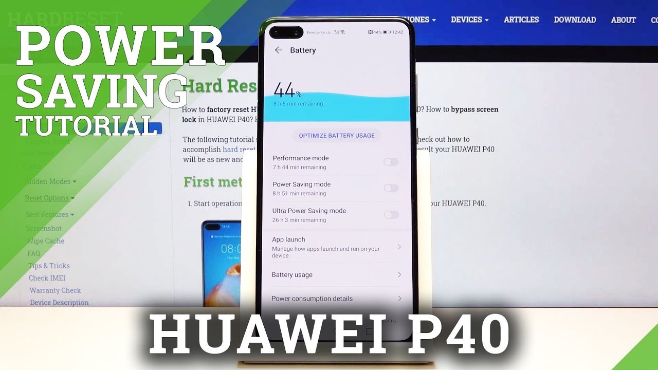 How to Turn On Battery Saver on HUAWEI P40