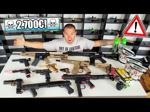 Ich packe UNVERSCHÄMT GROßE LIEFERUNG mit AIRSOFT WAFFEN aus und werde leider ENTTÄUSCHT...