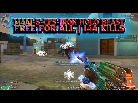 Crossfire West | M4A1-S-CFS Iron Holo Beast | Free For All | 144 Kills