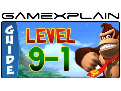 Donkey Kong Country Returns 3D: 9-1 Crushin' Columns (Puzzle Pieces, KONG Letters Guide)