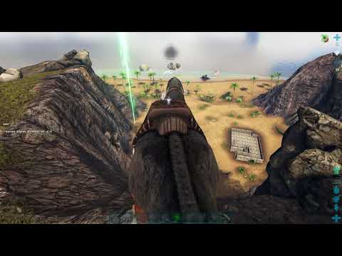 Riding A BRONTO OFF A CLIFF (lol) - ARK: Survival Evolved