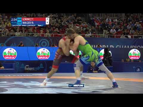 1/4 GR - 77 kg: T. LORINCZ (HUN) v. B. NALGIEV (UZB)