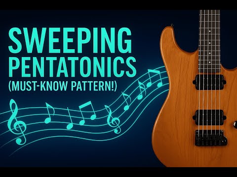 Pentatonic Sweep Picking With Sextuplets (Must-Know Pattern!)