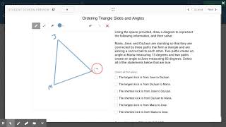 Desmos Drawing a Triangle - Application