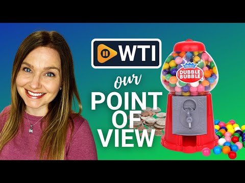 Gumball Machine for Kids - 8.5” Coin Operated Toy Bank - Classic Style Bubblegum Machine Includes 45 Gum Balls - Kids Coin Bank - Candy Dispenser Great Gift for Boys & Girls and Carnival Part - WTI product video review