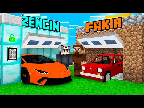 ZENGİN GARAJ VS FAKİR GARAJ! 😱 - Minecraft