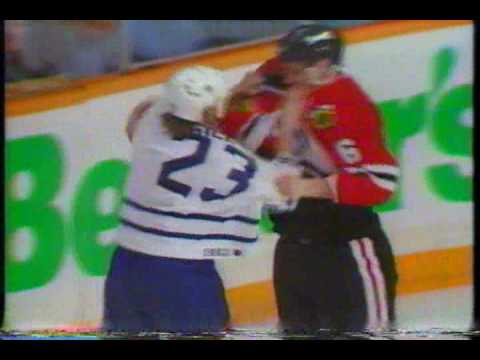 Leafs/Hawks playoff brawl, touched off by Eddie Belfour - 1994