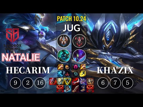 SB Natalie Hecarim vs Kha'Zix Jungle - KR Patch 10.24