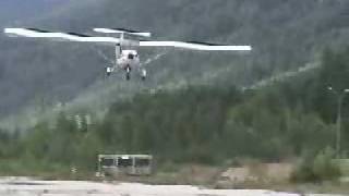 preview picture of video 'Jora landing ved Fyresdalstreffet 2003'