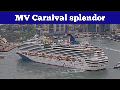 Thumbnail for cruise ship MV Carnival splendor leaving Sydney