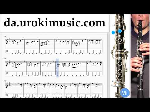 Klarinetundervisning Jingle Bell Rock Lektioner Sange Del#2 um-i246