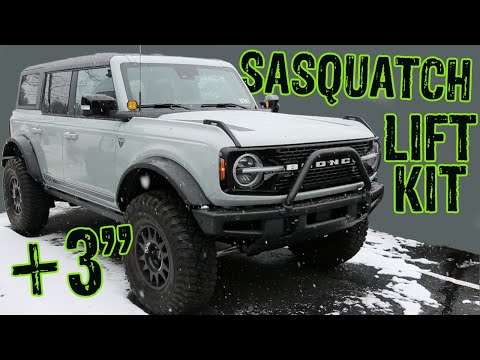 2021+ Bronco Sasquatch Package Lift Kit Install!