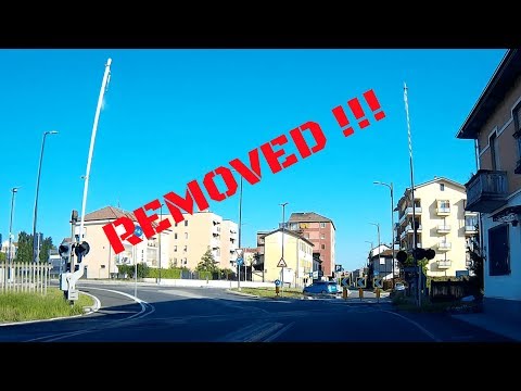 Passaggio a livello Asti Corso Invrea rimosso # railroad crossing # spoorwegovergang # bahnübergang