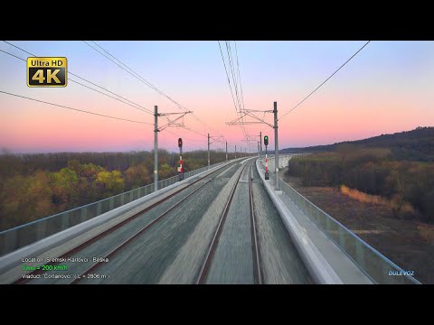 4K CABVIEW Novi Sad - Beograd - Novi Sad 200km/h -- IC train 551/552 -- Stadler KISS