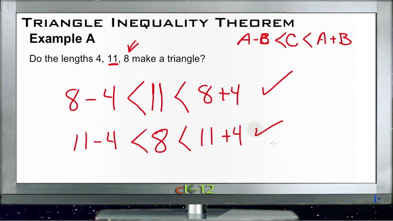 Triangle Inequality Theorem: Examples (Basic Geometry Concepts)