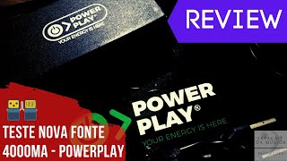 TESTE da Fonte  PowerPlay 4K de incriveis 4000mA ! Potência para 3 Boards! | REVIEW