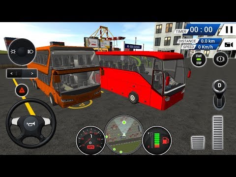 Euro Bus Driving Simulator 2018 - Red Bus Unlocked | Bus New Game - Android Gameplay & Game Video HD
